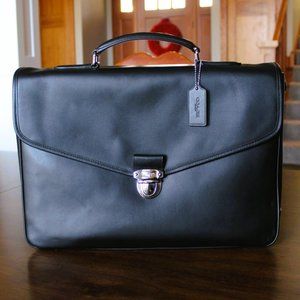 NWOT Coach Leather Laptop Bag/Briefcase